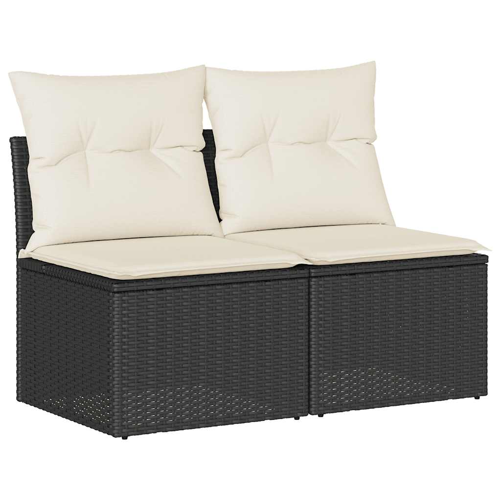 Outdoor Patio Poly Rattan 2 Seater Garden Sofa Chair Seat With Cushions & Storage - Bargainia.com - 8721158726780 - 3325242