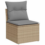 Outdoor Patio Poly Rattan 2 Seater Garden Sofa Chair Seat With Cushions & Storage - Bargainia.com - 