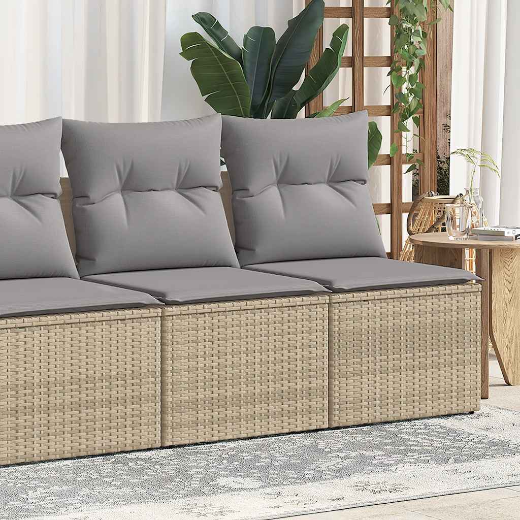 Outdoor Patio Poly Rattan 2 Seater Garden Sofa Chair Seat With Cushions & Storage - Bargainia.com - 8721158726810 - 3325245