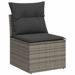 Outdoor Patio Poly Rattan 2 Seater Garden Sofa Chair Seat With Cushions & Storage - Bargainia.com - 