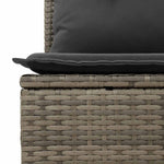 Outdoor Patio Poly Rattan 2 Seater Garden Sofa Chair Seat With Cushions & Storage - Bargainia.com - 