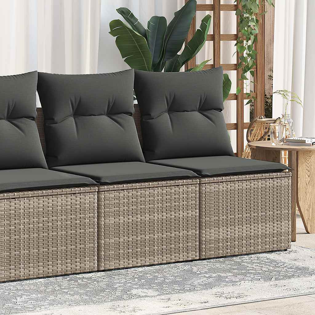 Outdoor Patio Poly Rattan 2 Seater Garden Sofa Chair Seat With Cushions & Storage - Bargainia.com - 8721158726827 - 3325246