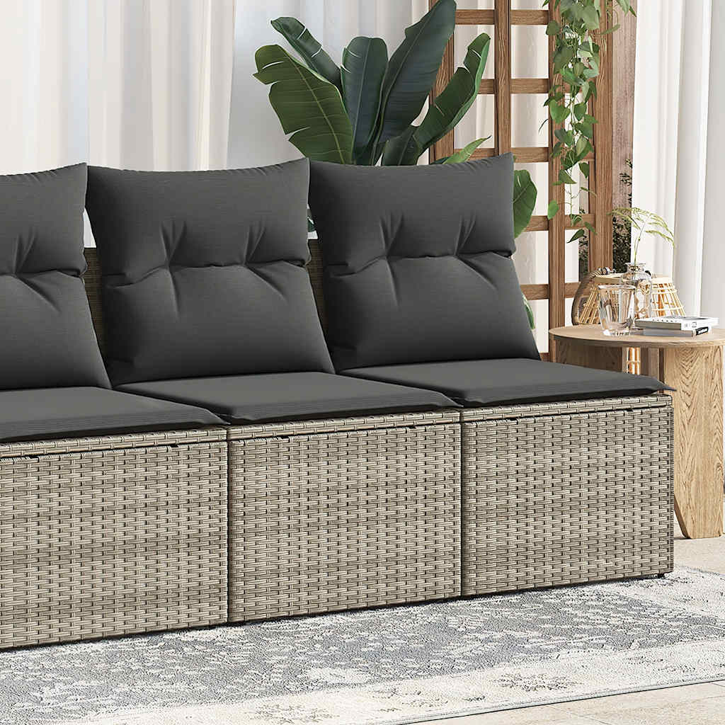 Outdoor Patio Poly Rattan 2 Seater Garden Sofa Chair Seat With Cushions & Storage - Bargainia.com - 8721158726841 - 3325248