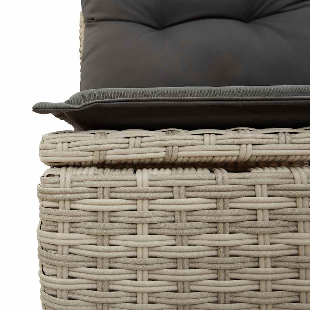 Outdoor Patio Poly Rattan 2 Seater Garden Sofa Chair Seat With Cushions & Storage - Bargainia.com - 8721158726841 - 3325248