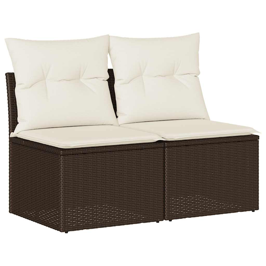 Outdoor Patio Poly Rattan 2 Seater Garden Sofa Chair Seat With Cushions & Storage - Bargainia.com - 8721158726858 - 3325249