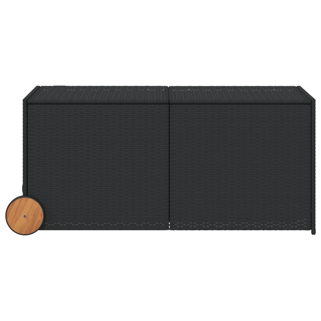 Outdoor Patio Poly Rattan 283L Garden Storage Box With Wheels Cushion Boxes - Bargainia.com - 8721012243583 - 365316
