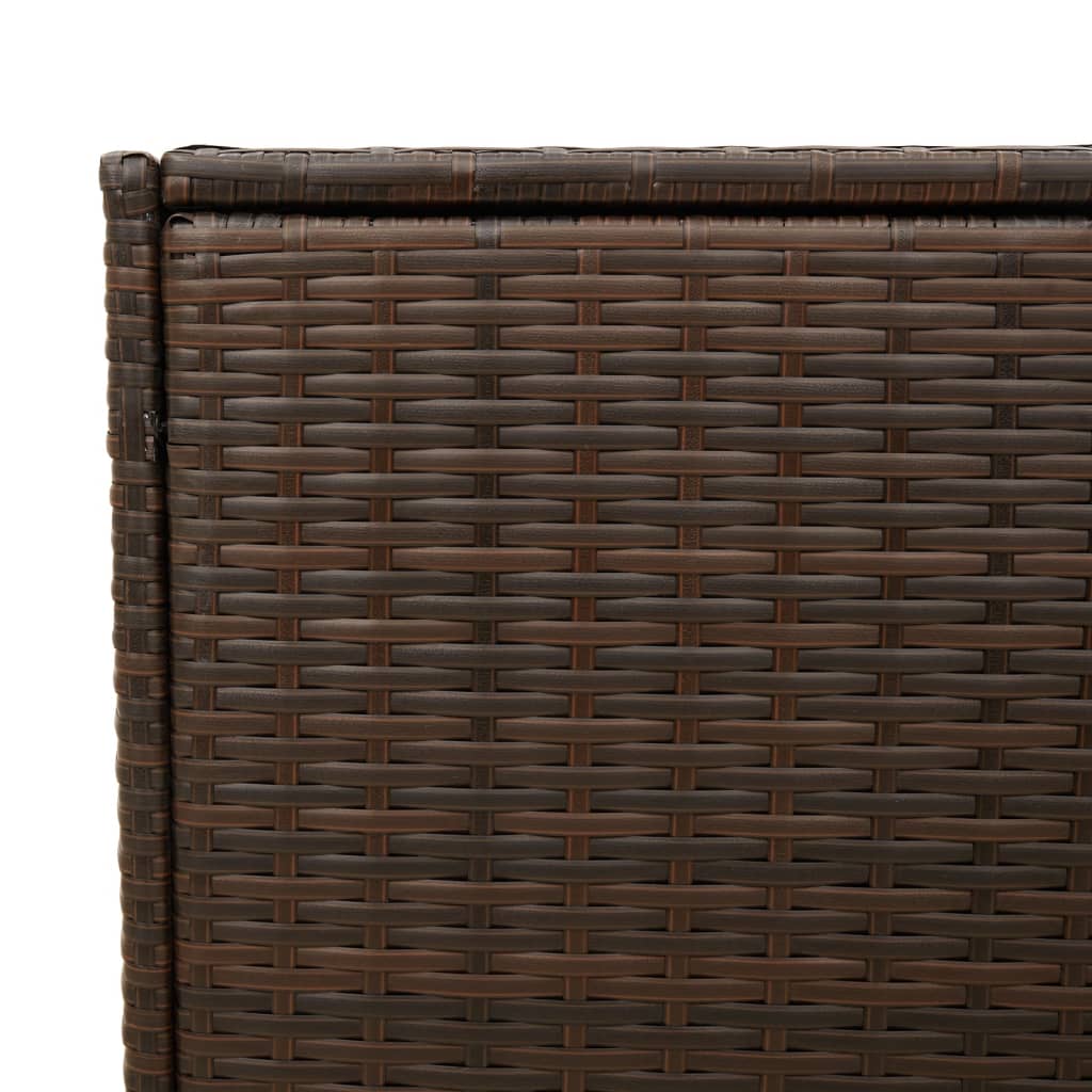 Outdoor Patio Poly Rattan 283L Garden Storage Box With Wheels Cushion Boxes - Bargainia.com - 8721012243590 - 365317