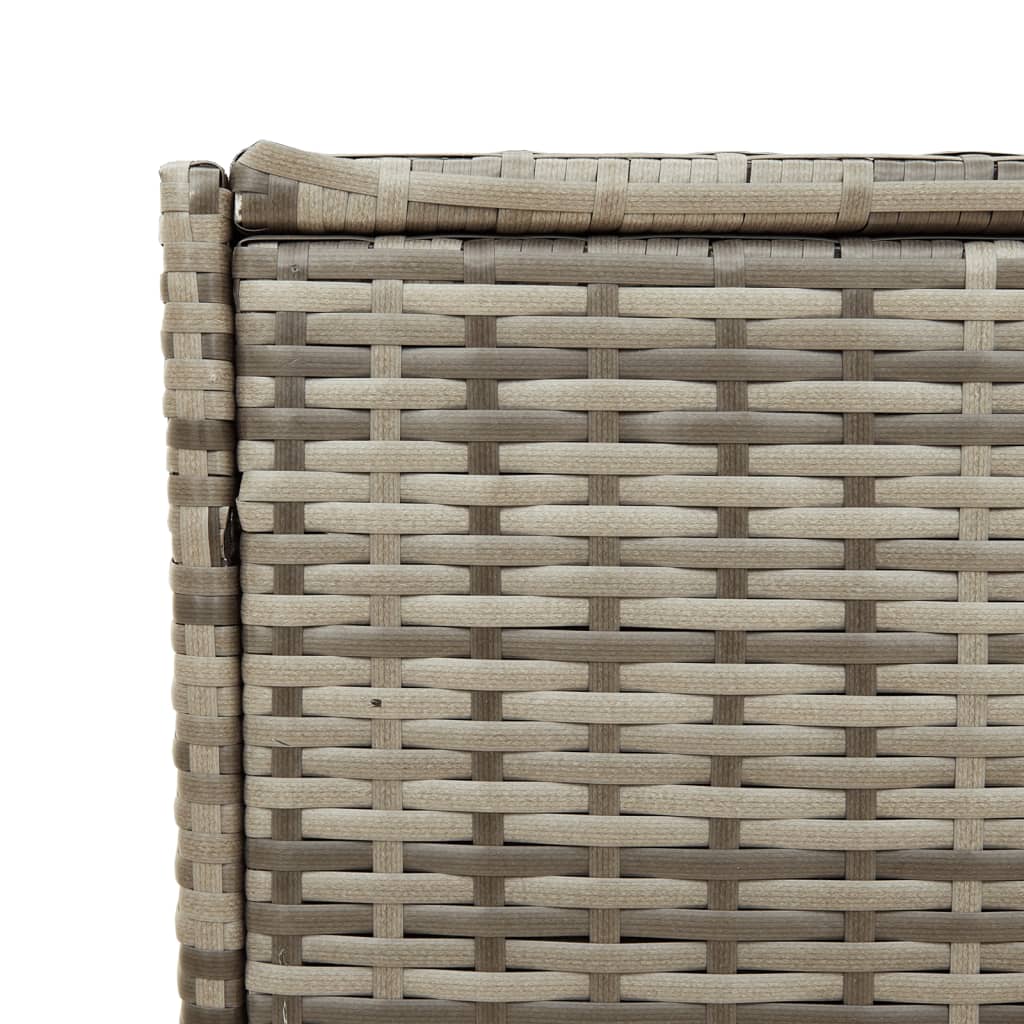 Outdoor Patio Poly Rattan 283L Garden Storage Box With Wheels Cushion Boxes - Bargainia.com - 8721012243606 - 365318