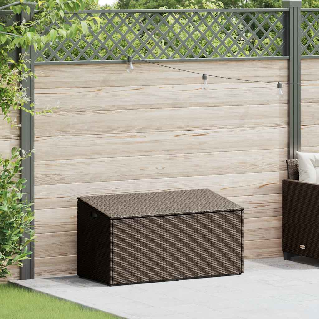 Outdoor Patio Poly Rattan Garden Storage Box Cabinet Cushion Boxes Unit - Bargainia.com - 