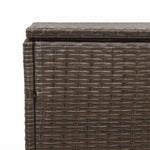 Outdoor Patio Poly Rattan Garden Storage Box Cabinet Cushion Boxes Unit - Bargainia.com - 