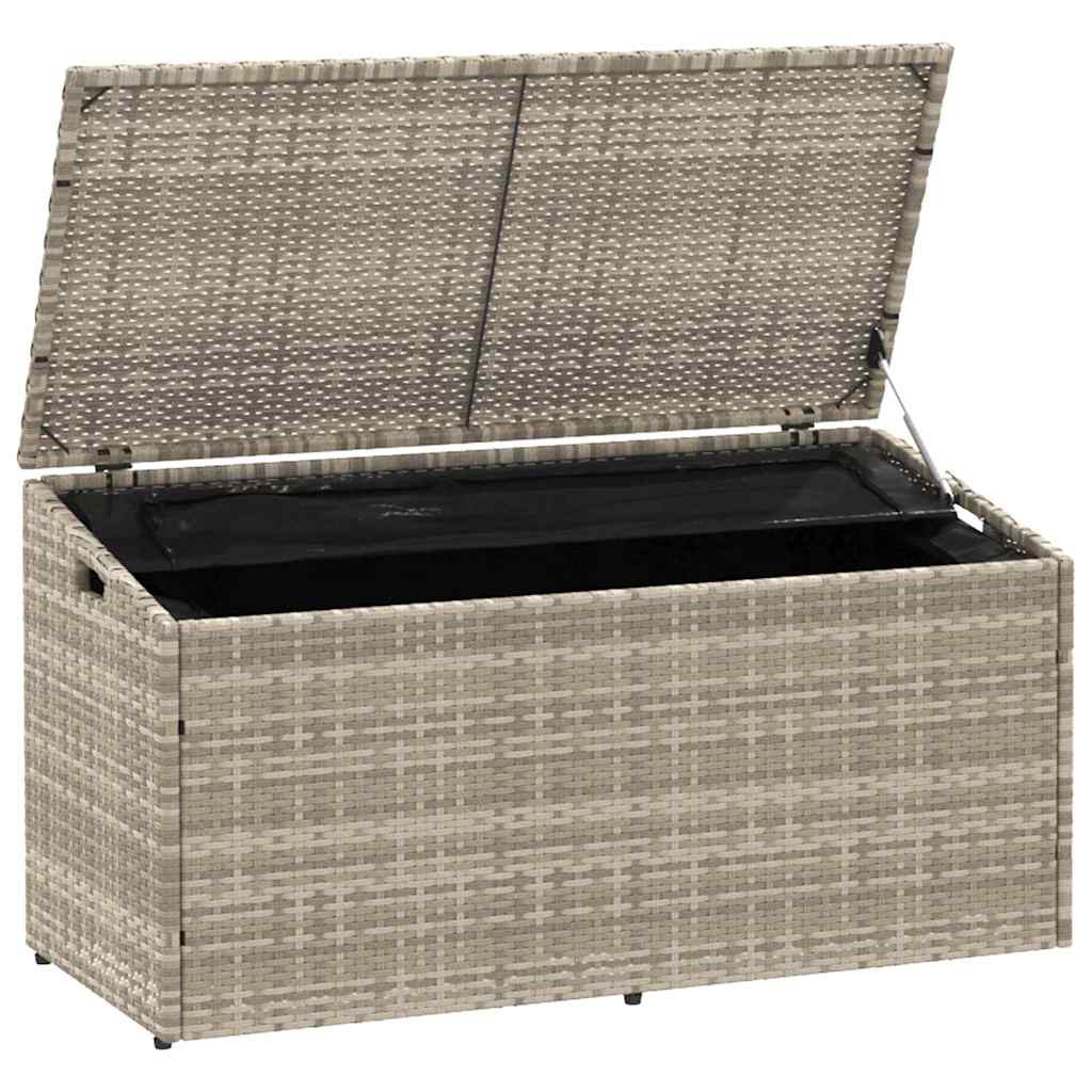 Outdoor Patio Poly Rattan Garden Storage Box Cabinet Cushion Boxes Unit - Bargainia.com - 