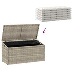 Outdoor Patio Poly Rattan Garden Storage Box Cabinet Cushion Boxes Unit - Bargainia.com - 