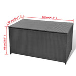 Outdoor Patio Poly Rattan Garden Storage Box Cushion Boxes Chest Cabinet - Bargainia.com - 