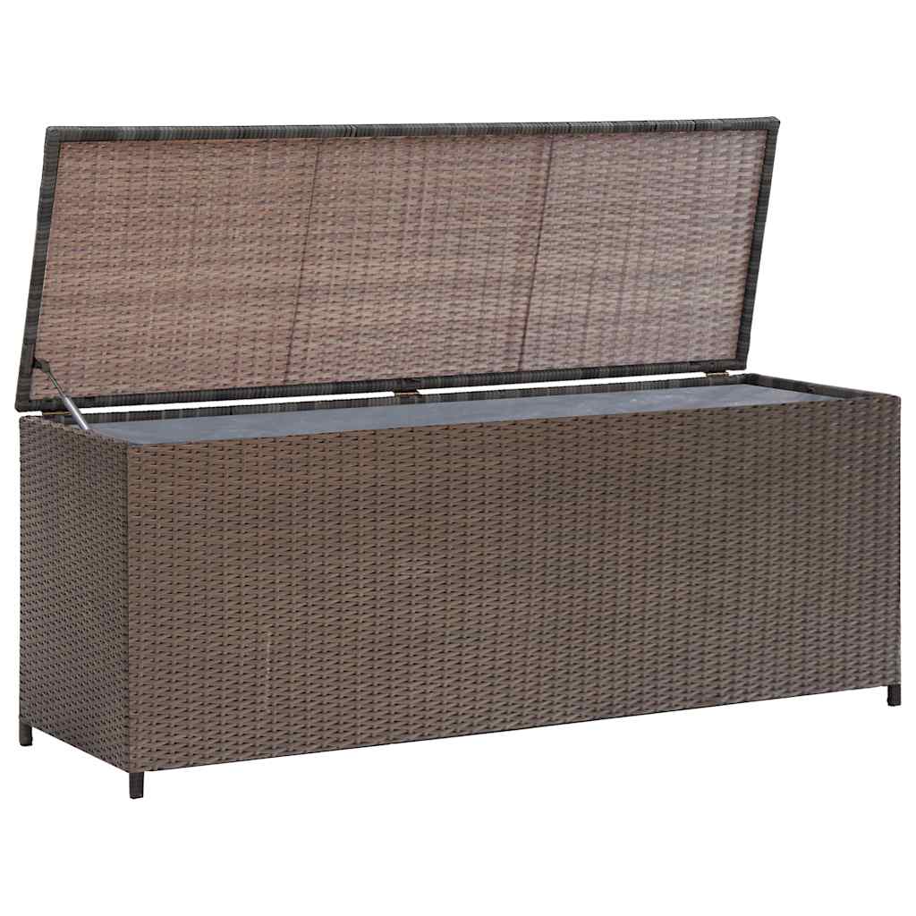 Outdoor Patio Poly Rattan Garden Storage Box Cushion Boxes Chest Cabinet - Bargainia.com - 