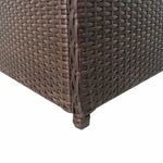 Outdoor Patio Poly Rattan Garden Storage Box Cushion Boxes Chest Cabinet - Bargainia.com - 