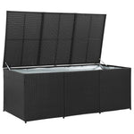 Outdoor Patio Poly Rattan Large Garden Storage Box Cushion Boxes Cabinet Unit - Bargainia.com - 
