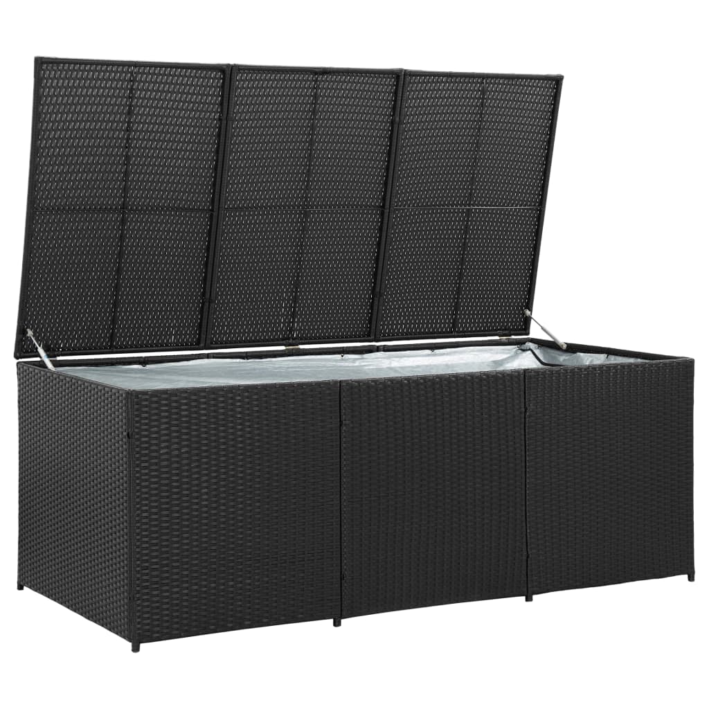 Outdoor Patio Poly Rattan Large Garden Storage Box Cushion Boxes Cabinet Unit - Bargainia.com - 8719883732220 - 46477
