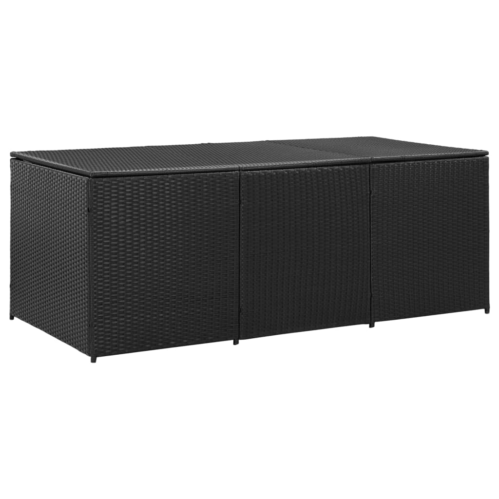 Outdoor Patio Poly Rattan Large Garden Storage Box Cushion Boxes Cabinet Unit - Bargainia.com - 