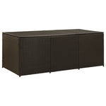Outdoor Patio Poly Rattan Large Garden Storage Box Cushion Boxes Cabinet Unit - Bargainia.com - 