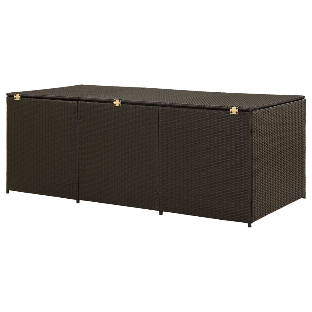 Outdoor Patio Poly Rattan Large Garden Storage Box Cushion Boxes Cabinet Unit - Bargainia.com - 8719883732237 - 46478