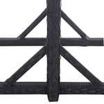 Outdoor Patio Poly Rattan Rectangular Garden Dining Balcony Table With Glass Top - Bargainia.com - 