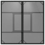 Outdoor Patio Poly Rattan Square 4 Person Garden Dining Table With Glass Top - Bargainia.com - 