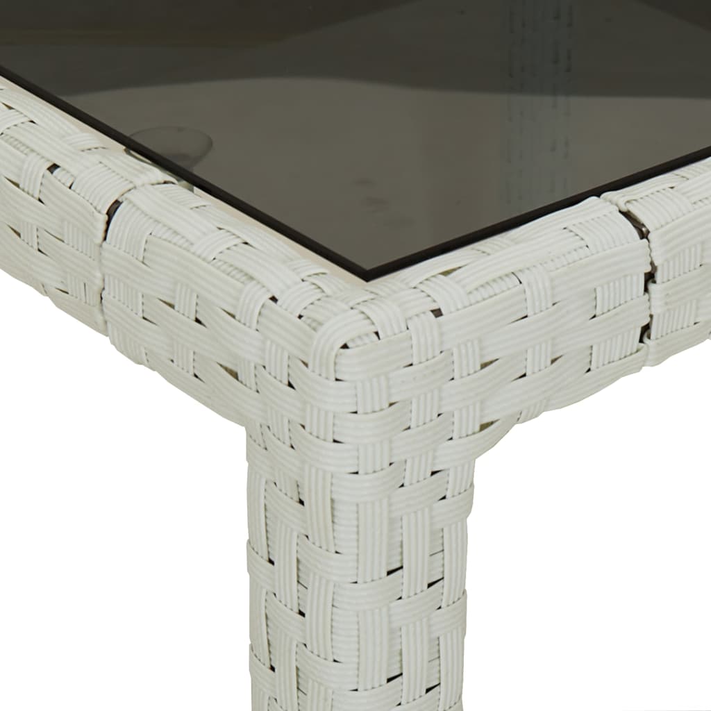 Outdoor Patio Rectangular Garden Dining Table With Glass Top Outside Tables - Bargainia.com - 8720286666456 - 316709