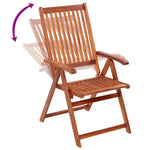 Outdoor Patio Wooden Foldable Garden Chairs Acacia Wood Seats 2 3 4 6 8 pcs - Bargainia.com - 