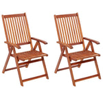 Outdoor Patio Wooden Foldable Garden Chairs Acacia Wood Seats 2 3 4 6 8 pcs - Bargainia.com - 