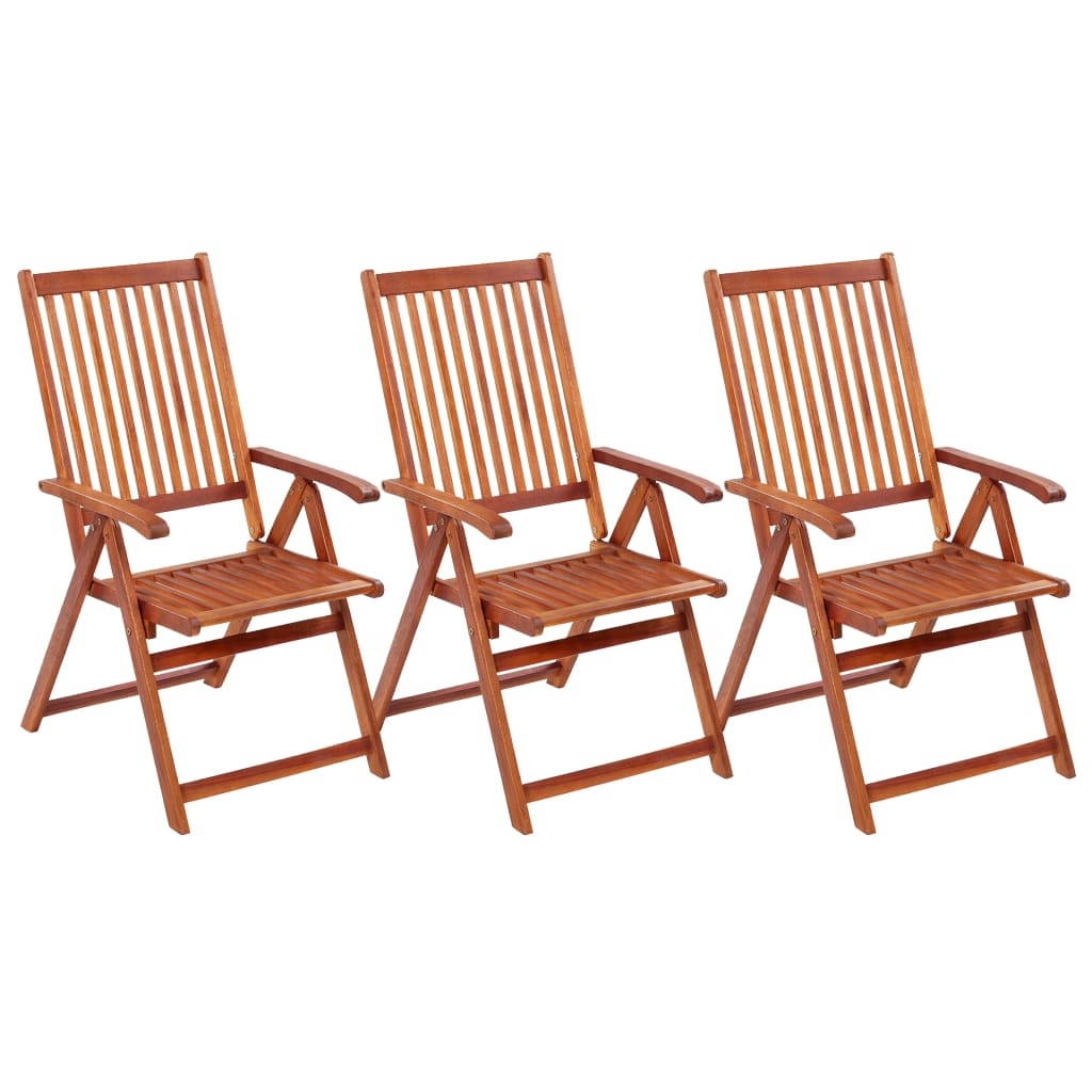 Outdoor Patio Wooden Foldable Garden Chairs Acacia Wood Seats 2 3 4 6 8 pcs - Bargainia.com - 8720286107812 - 310293