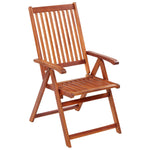 Outdoor Patio Wooden Foldable Garden Chairs Acacia Wood Seats 2 3 4 6 8 pcs - Bargainia.com - 