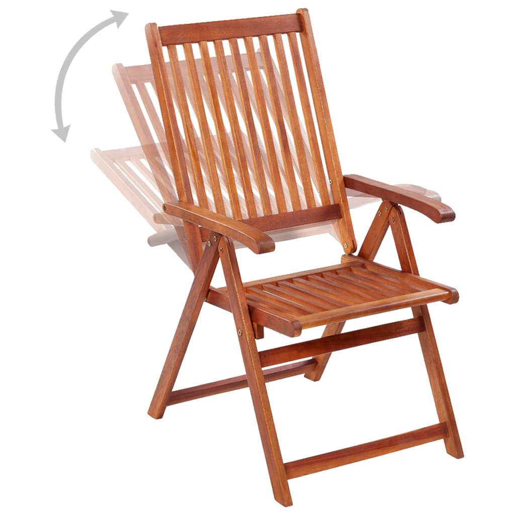 Outdoor Patio Wooden Foldable Garden Chairs Acacia Wood Seats 2 3 4 6 8 pcs - Bargainia.com - 8720286297643 - 3065515