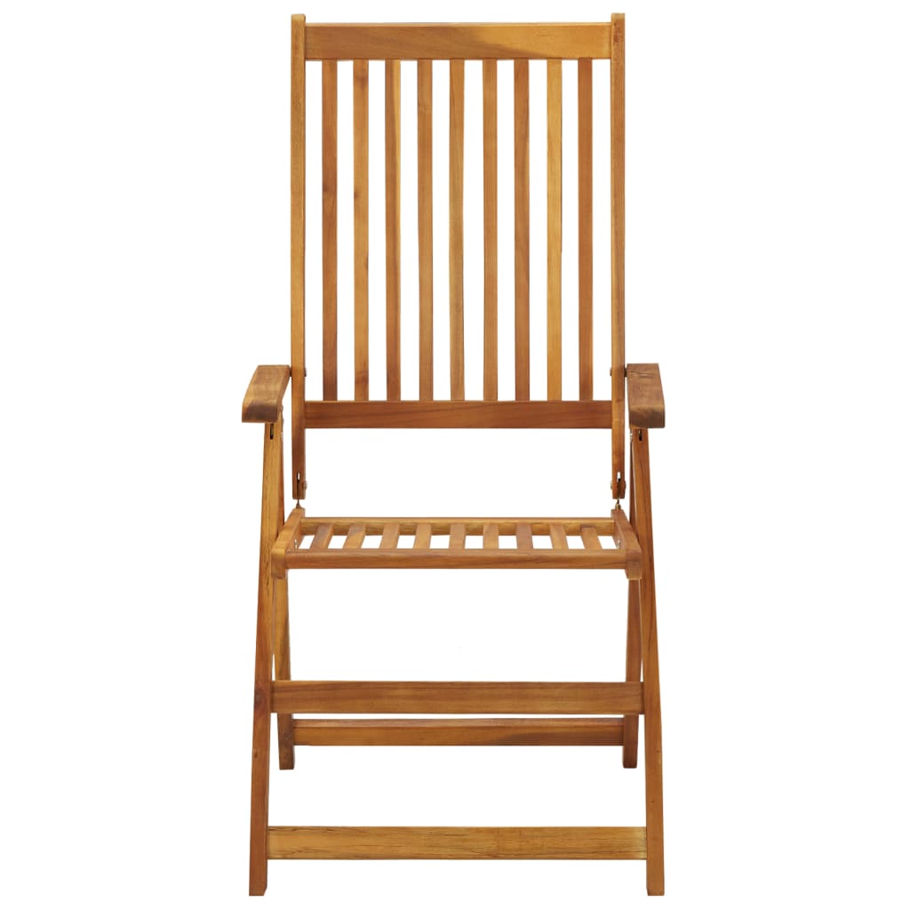 Outdoor Patio Wooden Foldable Garden Chairs Acacia Wood Seats 2 3 4 6 8 pcs - Bargainia.com - 8720286460351 - 3075053