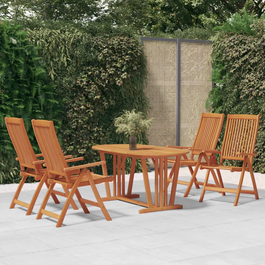 Outdoor Patio Wooden Foldable Garden Chairs Folding Wood Seat 2 4 6 8 pcs - Bargainia.com - 8720286758816 - 3087344