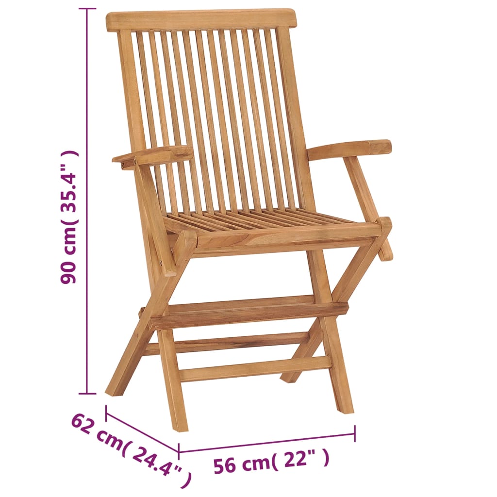 Outdoor Patio Wooden Foldable Garden Chairs Set Folding Wood Chair 2 3 4 6 8 pcs - Bargainia.com - 8720286208458 - 315443