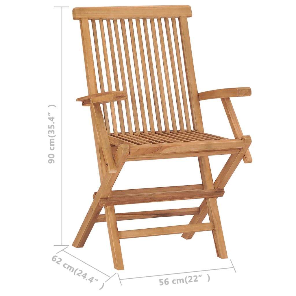 Outdoor Patio Wooden Foldable Garden Chairs Set Folding Wood Chair 2 3 4 6 8 pcs - Bargainia.com - 8720286208465 - 315444