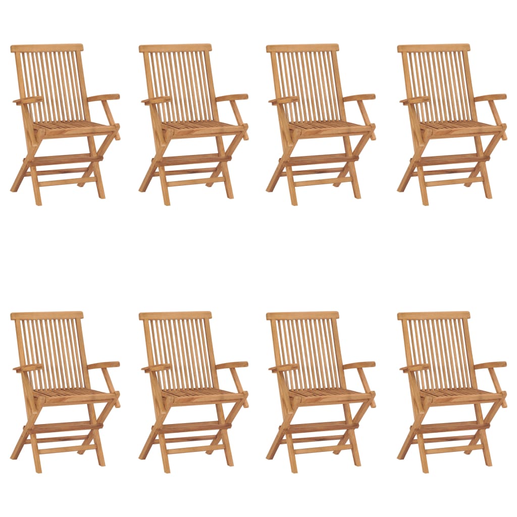 Outdoor Patio Wooden Foldable Garden Chairs Set Folding Wood Chair 2 3 4 6 8 pcs - Bargainia.com - 8720286818947 - 3096595