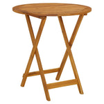 Outdoor Patio Wooden Folding Garden Dining Table Acacia Wood Tables Brown - Bargainia.com - 