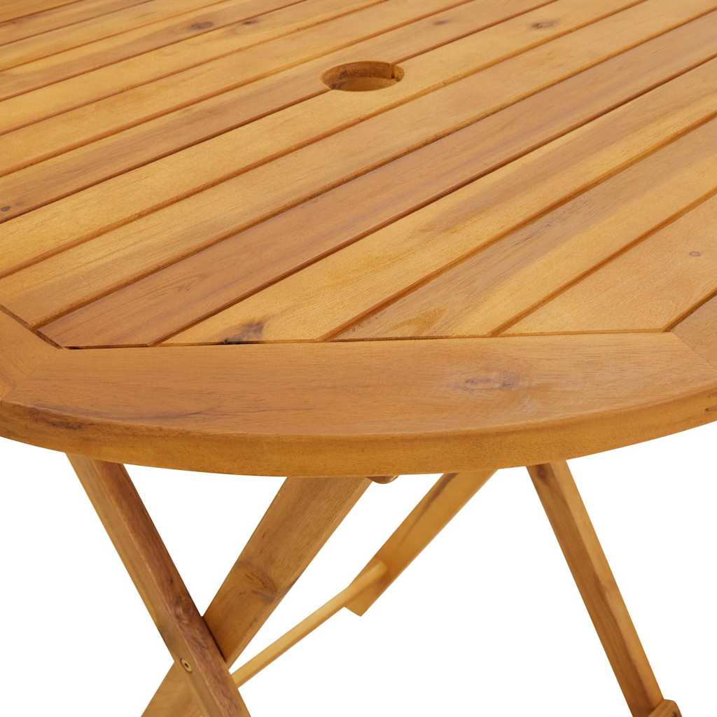 Outdoor Patio Wooden Folding Garden Dining Table Acacia Wood Tables Brown - Bargainia.com - 8720286200247 - 313596