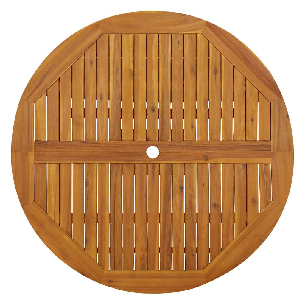 Outdoor Patio Wooden Folding Garden Dining Table Acacia Wood Tables Brown - Bargainia.com - 