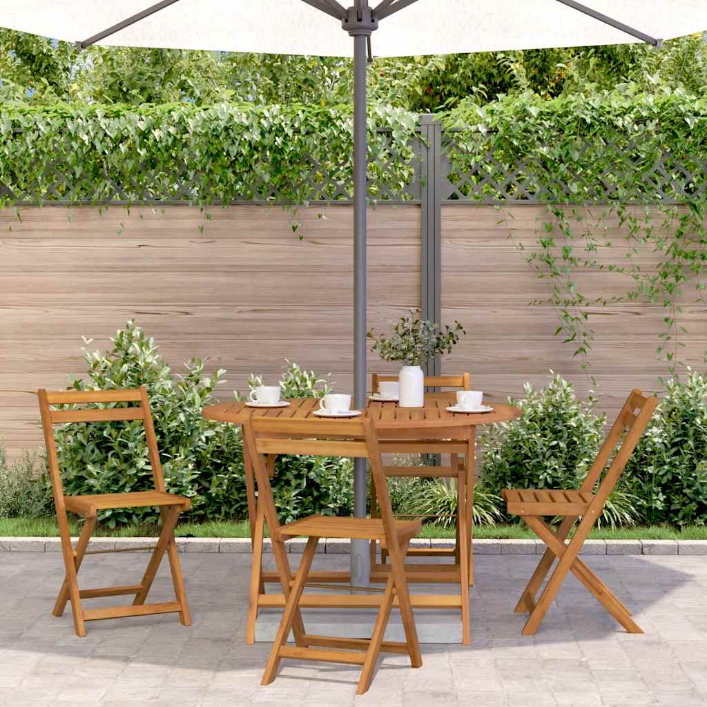 Outdoor Patio Wooden Folding Garden Dining Table Acacia Wood Tables Brown - Bargainia.com - 