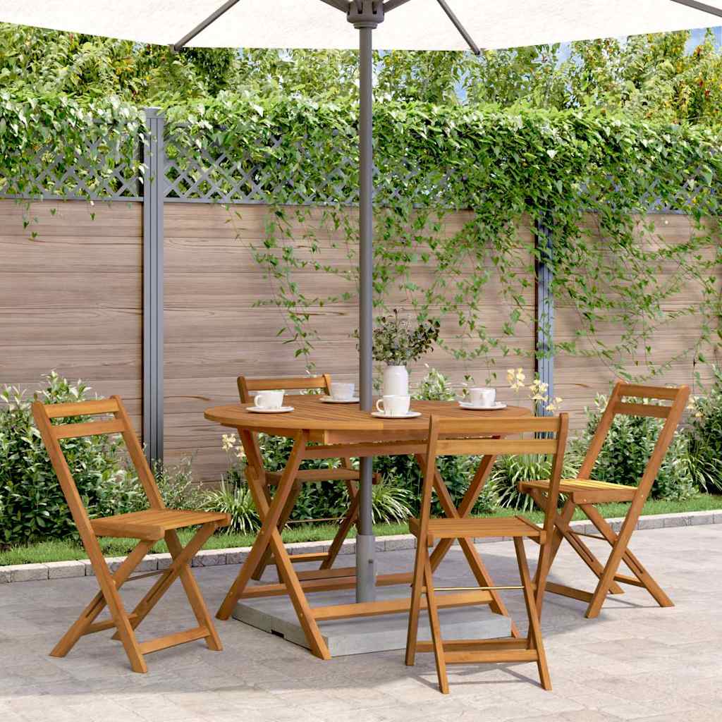 Outdoor Patio Wooden Folding Garden Dining Table Acacia Wood Tables Brown - Bargainia.com - 8720286670545 - 316844