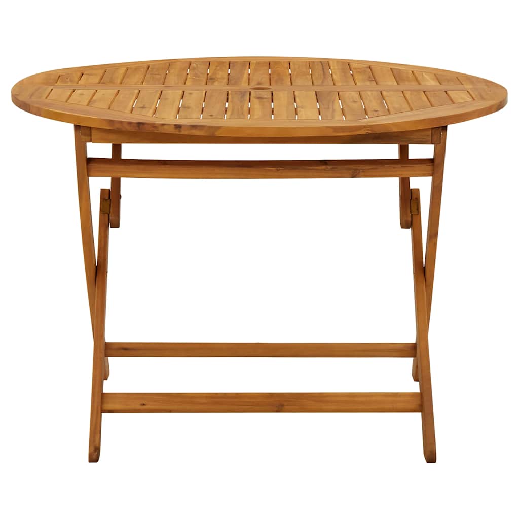 Outdoor Patio Wooden Folding Garden Dining Table Acacia Wood Tables Brown - Bargainia.com - 8720286670545 - 316844