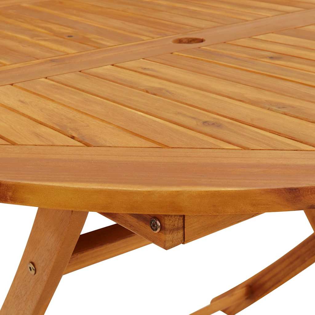 Outdoor Patio Wooden Folding Garden Dining Table Acacia Wood Tables Brown - Bargainia.com - 