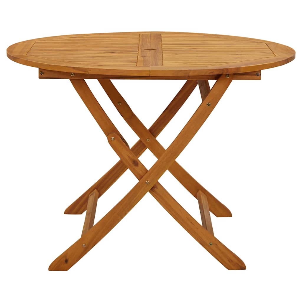 Outdoor Patio Wooden Folding Garden Dining Table Acacia Wood Tables Brown - Bargainia.com - 8720286670545 - 316844