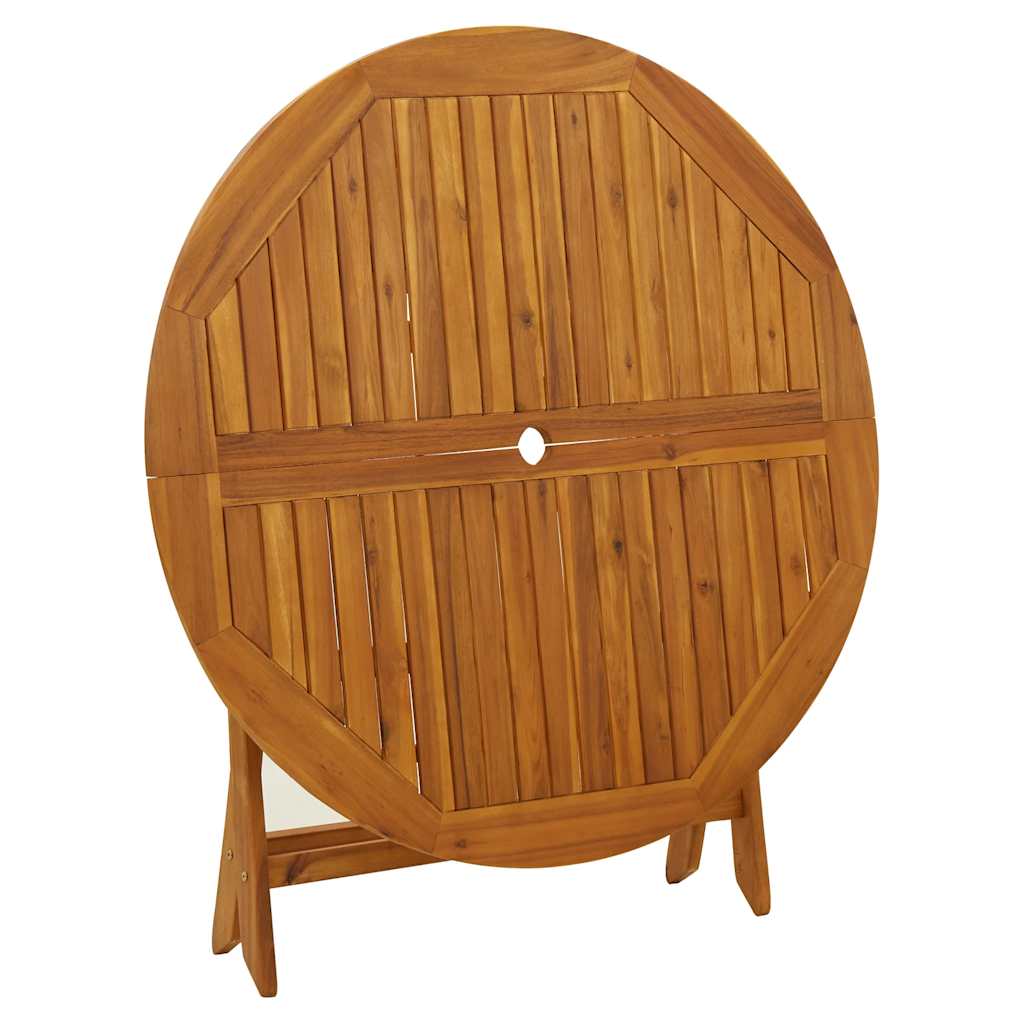 Outdoor Patio Wooden Folding Garden Dining Table Acacia Wood Tables Brown - Bargainia.com - 8720286670545 - 316844