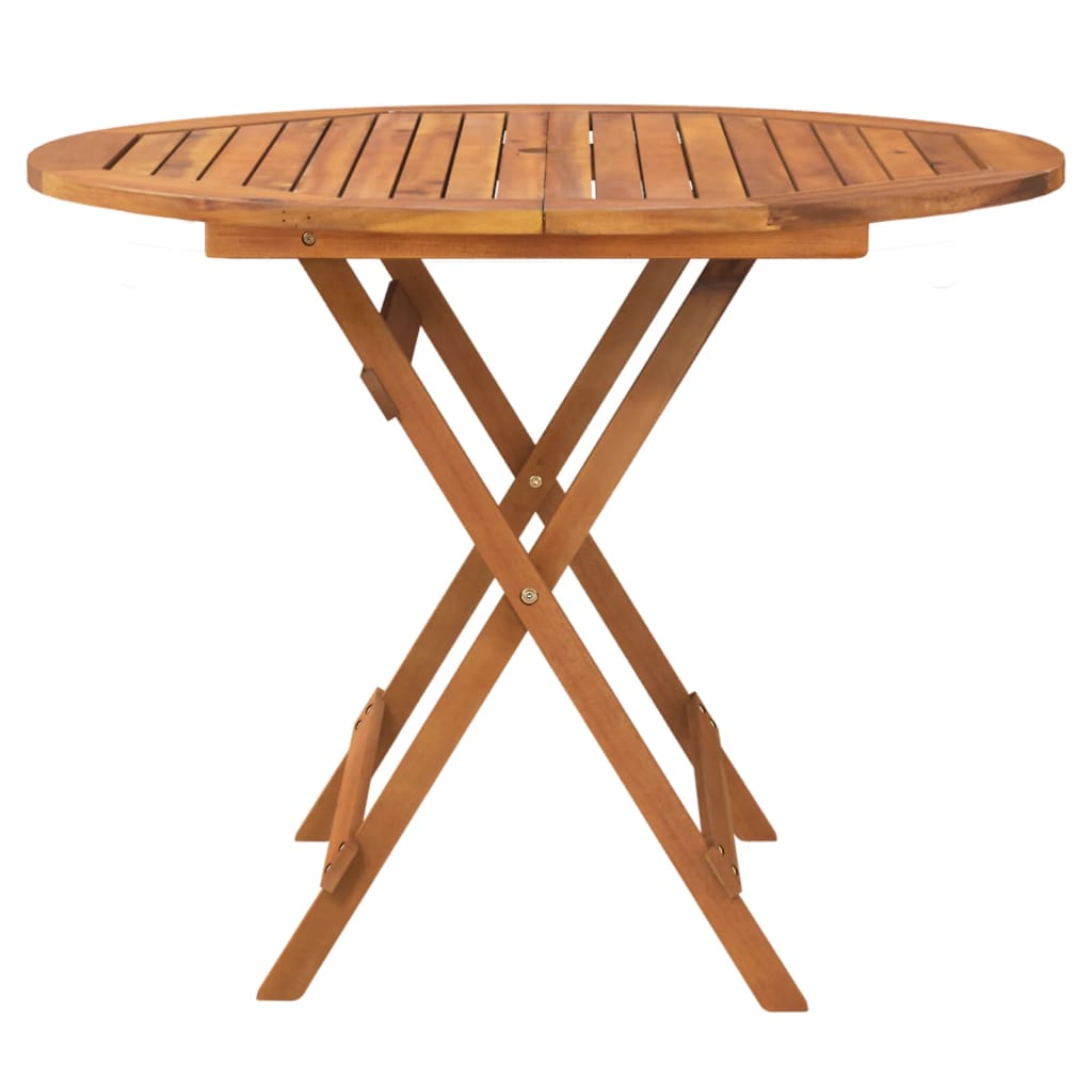Outdoor Patio Wooden Folding Garden Dining Table Acacia Wood Tables Brown - Bargainia.com - 8720845672263 - 319670