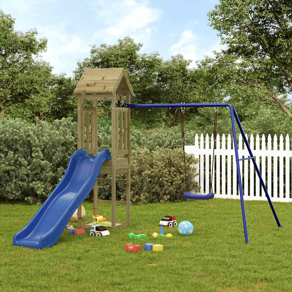 Outdoor Playset Impregnated Wood Pine - Bargainia.com - 