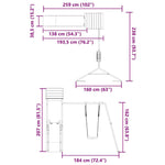 Outdoor Playset Impregnated Wood Pine - Bargainia.com - 