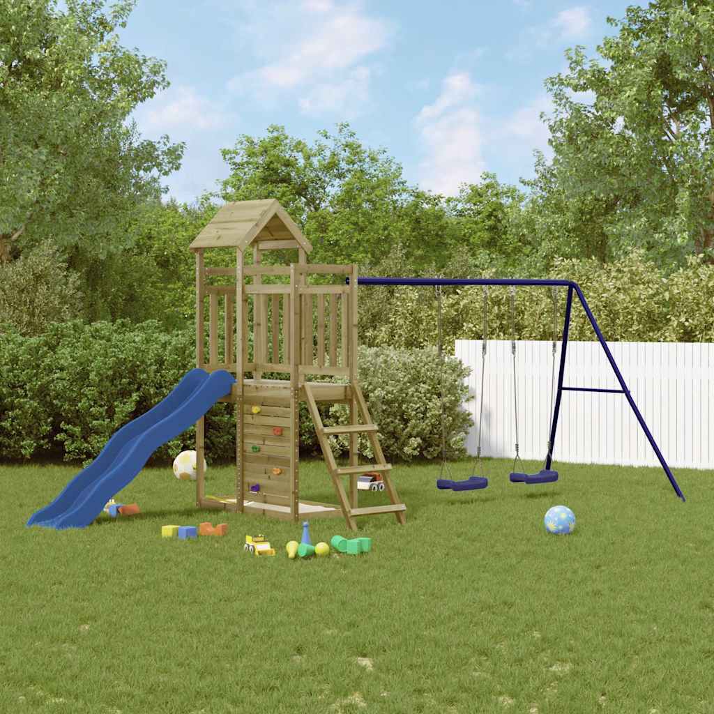 Outdoor Playset Impregnated Wood Pine - Bargainia.com - 